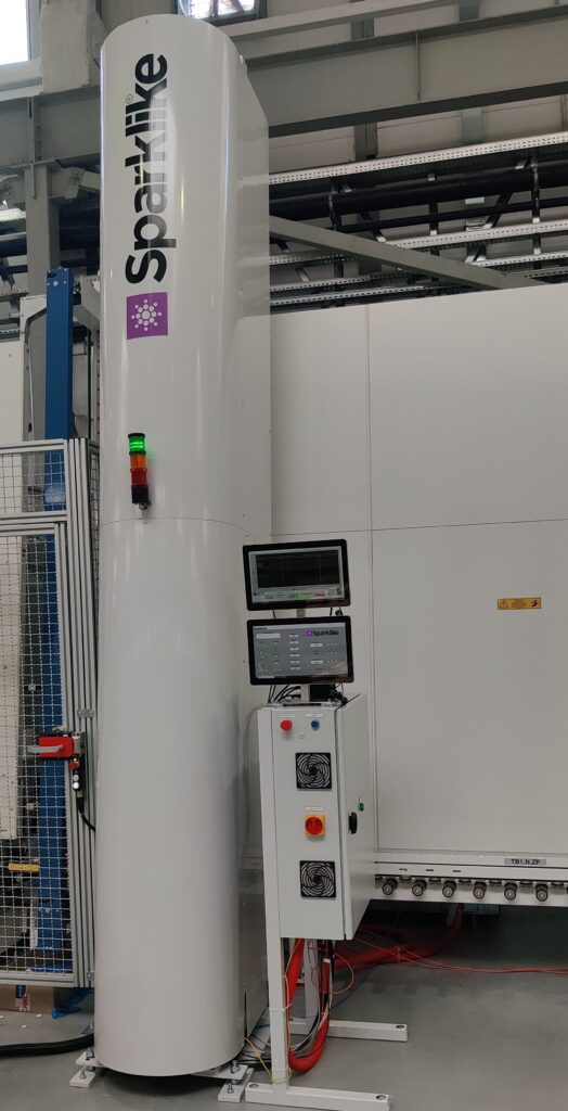 Sparklike Laser Integrated measuring gas concentration at EDL Glass